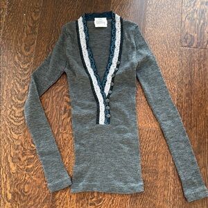 Pinko rib knitted top